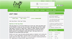 Desktop Screenshot of leafyogavillage.com